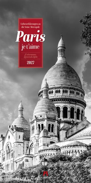 Paris je t'aime Literatur-Kalender 2027