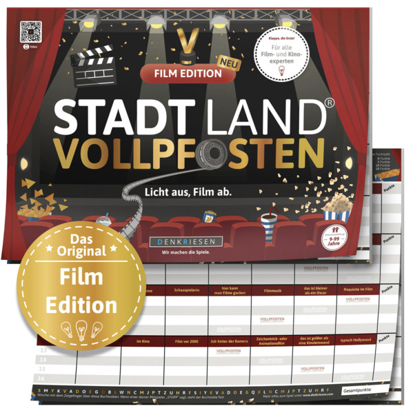 DENKRIESEN - STADT LAND VOLLPFOSTEN - FILM EDITION - 'Licht aus Film ab.' - A4