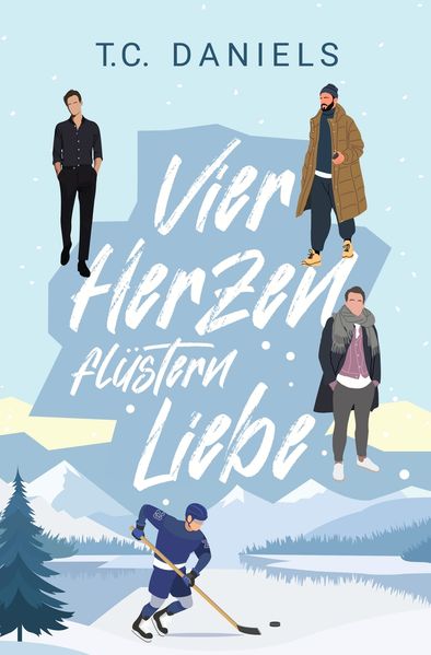 Vier Herzen flüstern Liebe