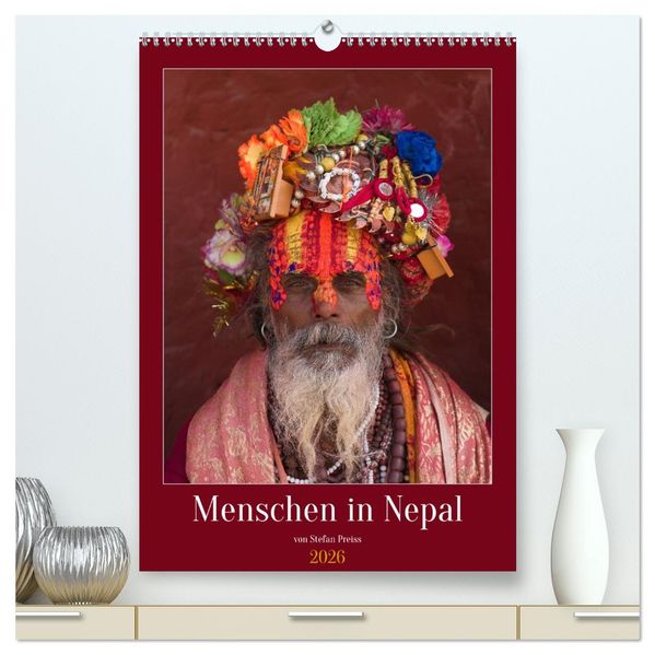 Menschen in Nepal (hochwertiger Premium Wandkalender 2026 DIN A2 hoch) Kunstdruck in Hochglanz
