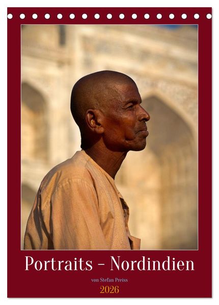 Portraits - Nordindien (Tischkalender 2026 DIN A5 hoch) CALVENDO Monatskalender