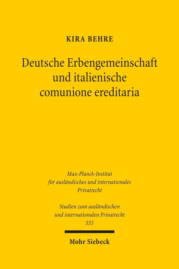 Deutsche Erbengemeinschaft und italienische comunione ereditaria