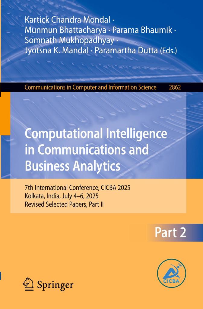Computational Intelligence in Communications and Business Analytics