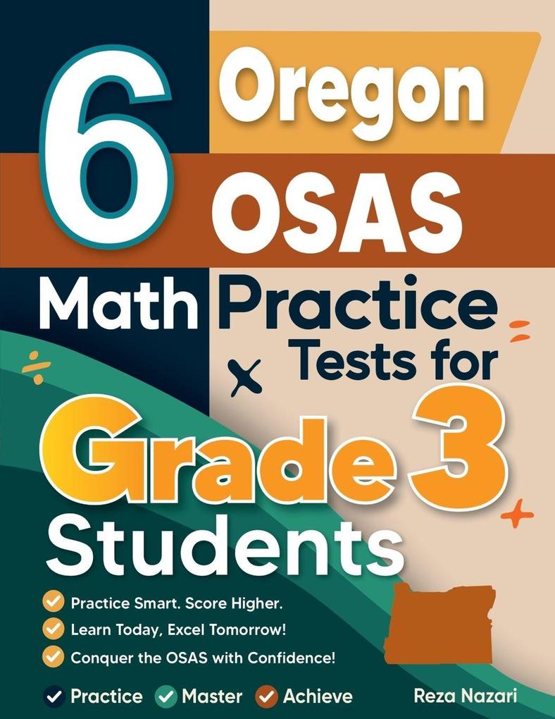 6 Oregon OSAS Math Practice Tests for Grade 3 Students