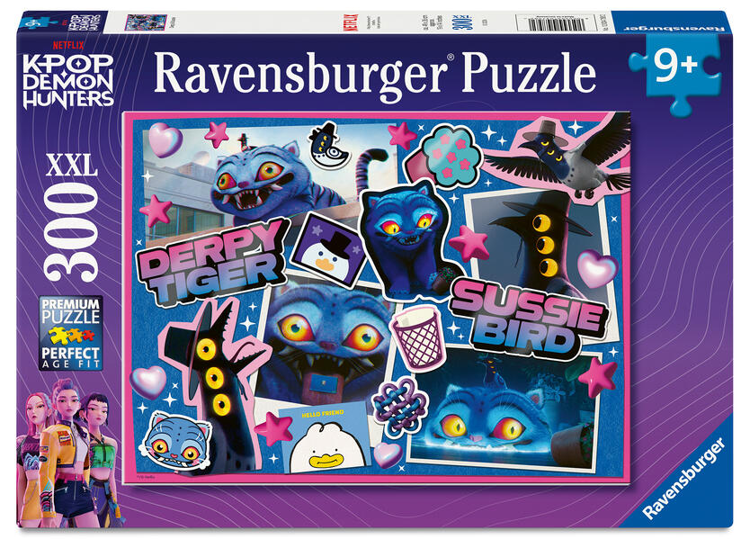 Kinderpuzzle 300 XXL Teile - KPop Demon Hunters - Derpy & Sussie