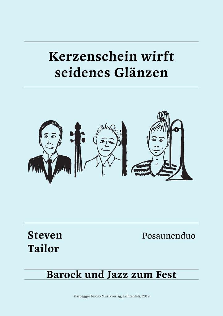 Kerzenschein wirft seidenes Glänzen
