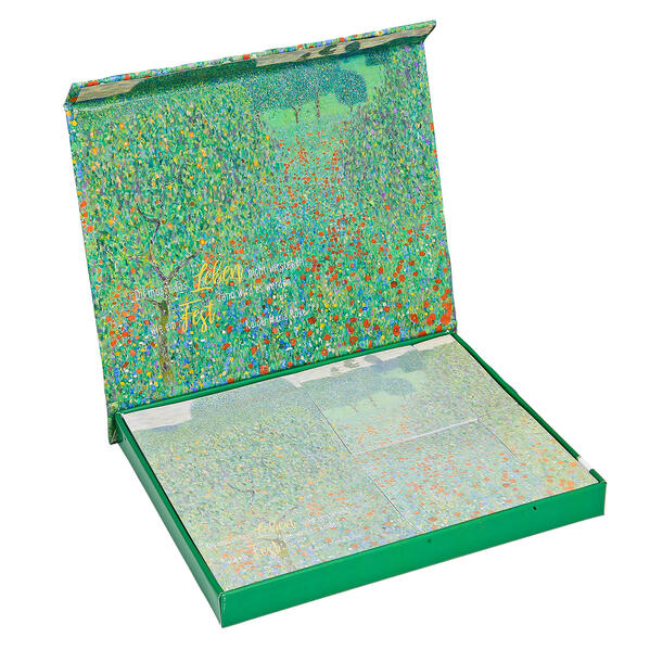 Notizzettelbox Gustav Klimt 'Mohnwiese'