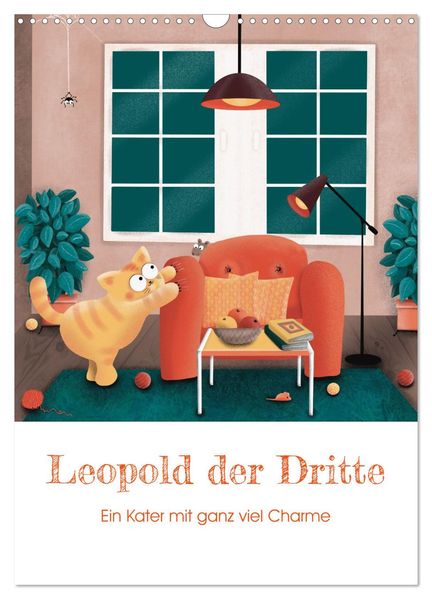 LEOPOLD DER DRITTE - Ein Kater mit ganz viel Charme (Wandkalender 2026 DIN A3 hoch) CALVENDO Monatskalender