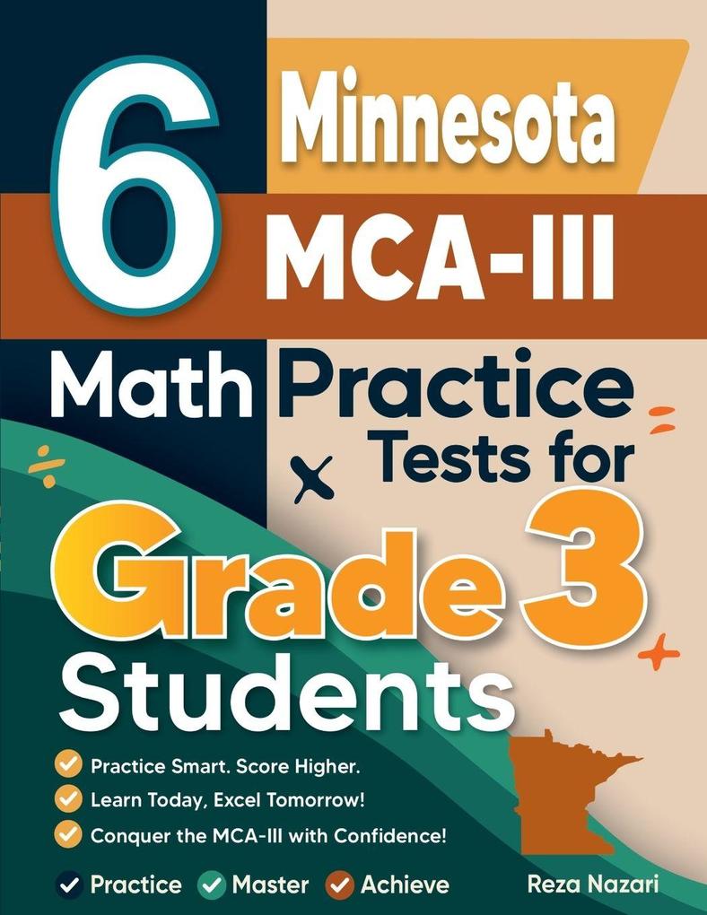 6 Minnesota MCA-III Math Practice Tests for Grade 3 Students