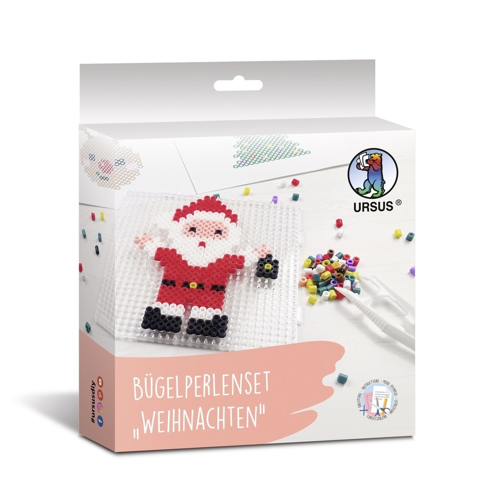 URSUS Kinder-Bastelsets Bügelperlenset 'Weihnachten'