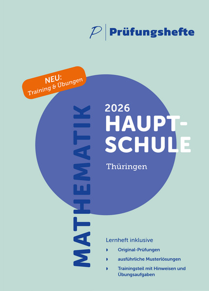 Prüfungsheft & Training - 2026 Mathematik Hauptschule - Thüringen - Original-Prüfungen und Lösungen