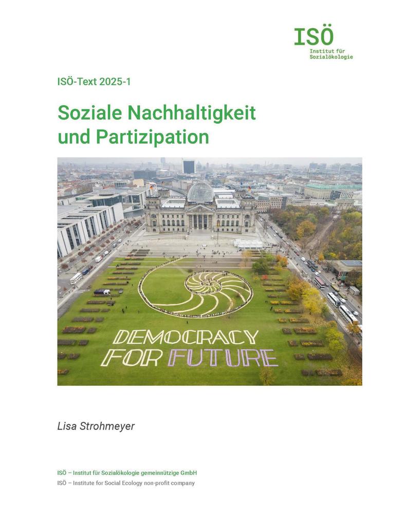 Soziale Nachhaltigkeit und Partizipation