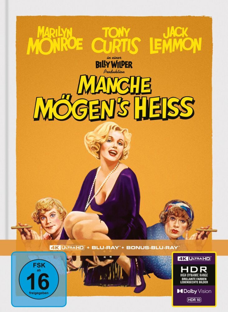 Manche mögen's heiß1 4K UHD-Blu-ray + 2 Blu-ray (Limitiertes Mediabook)