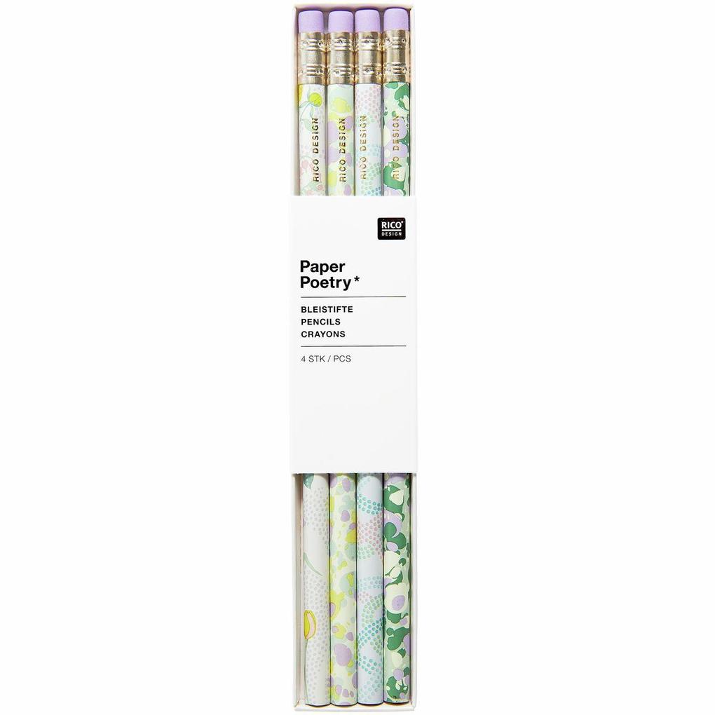 Bleistiftset Blumen / Marble FSC 100%