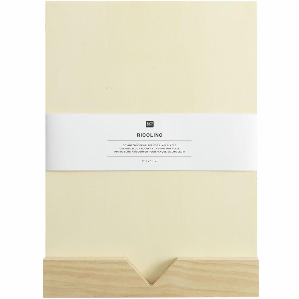 Schnitzblockhalter für Linolplatte FSC 100% 225 x 31 cm