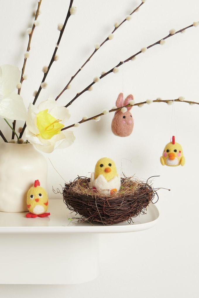 Aufhänger Filz-Osterfiguren 3D 4 Stk