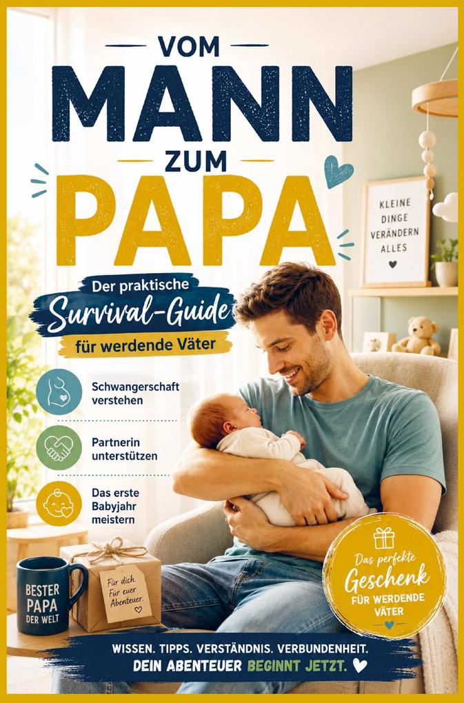 Vom Mann zum Papa:Der praktische Survival-Guide für werdende Väter(Das perfekte Geschenk für werdende Väter)