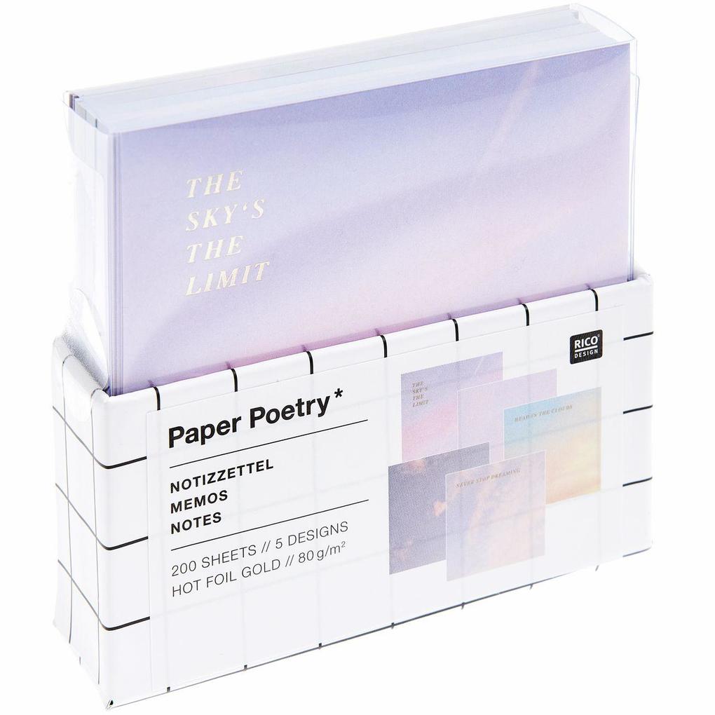 Notizzettel-Box The Sky is the Limit FSC MIX 200 Blatt 9x9 cm