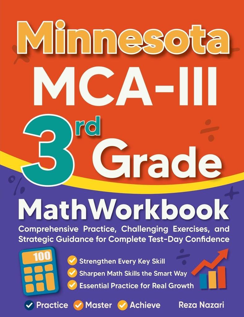 Minnesota MCA-III 3rd Grade Math Workbook