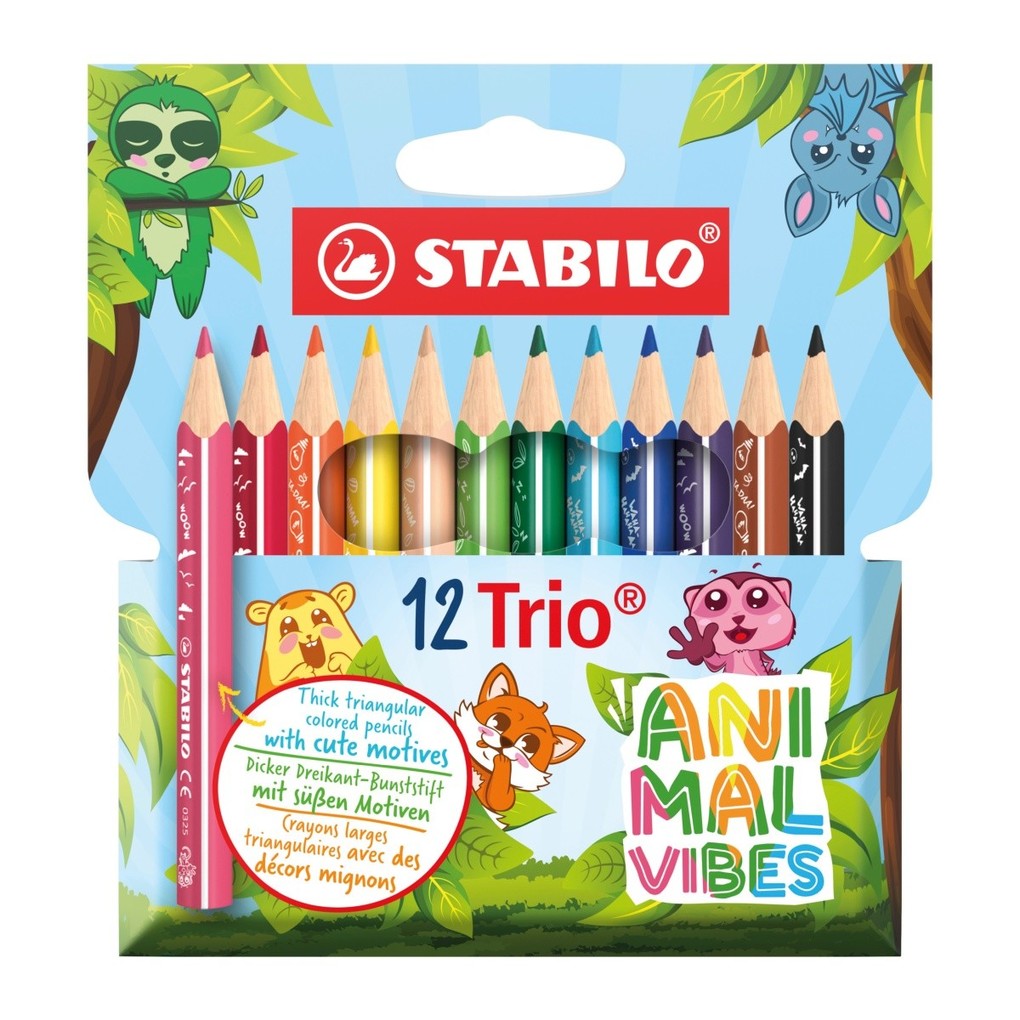 STABILO STABILO Trio Buntstifte Animal Vibes Set 12 Stück
