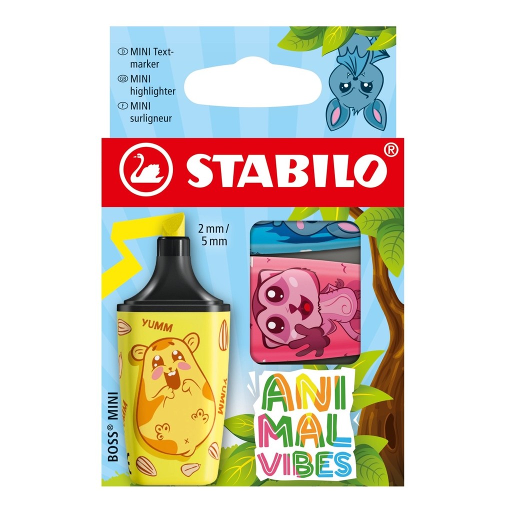 STABILO STABILO Boss Mini Animal Vibes Set 3 Stück