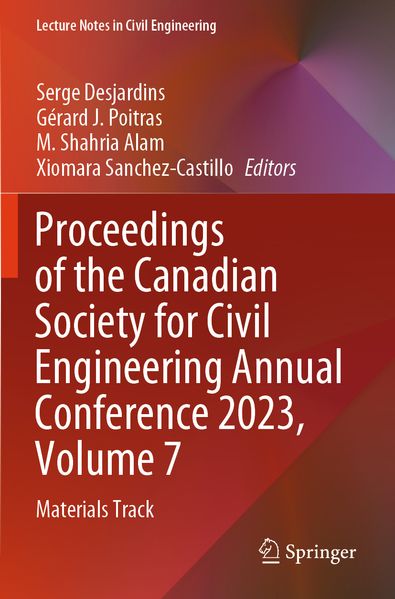Proceedings of the Canadian Society for Civil Engineering Annual Conference 2023 Volume 7