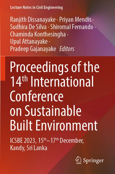 Proceedings of the 14th International Conference on Sustainable Built Environment