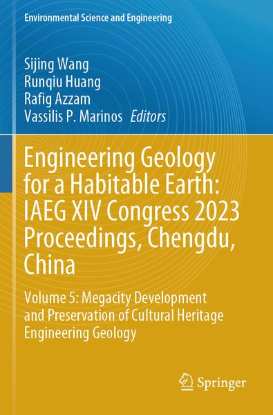 Engineering Geology for a Habitable Earth: IAEG XIV Congress 2023 Proceedings Chengdu China