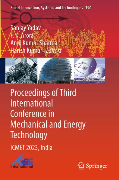 Proceedings of Third International Conference in Mechanical and Energy Technology
