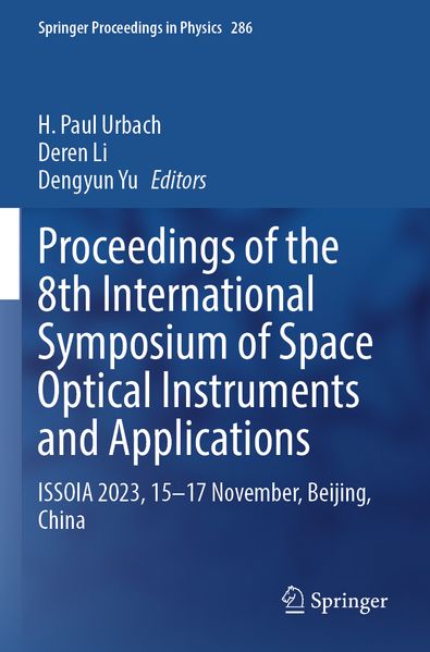 Proceedings of the 8th International Symposium of Space Optical Instruments and Applications