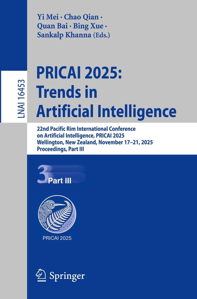 PRICAI 2025: Trends in Artificial Intelligence
