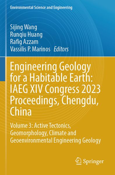 Engineering Geology for a Habitable Earth: IAEG XIV Congress 2023 Proceedings Chengdu China