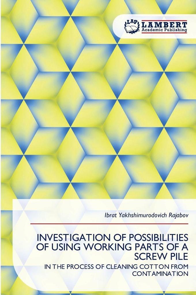 INVESTIGATION OF POSSIBILITIES OF USING WORKING PARTS OF A SCREW PILE