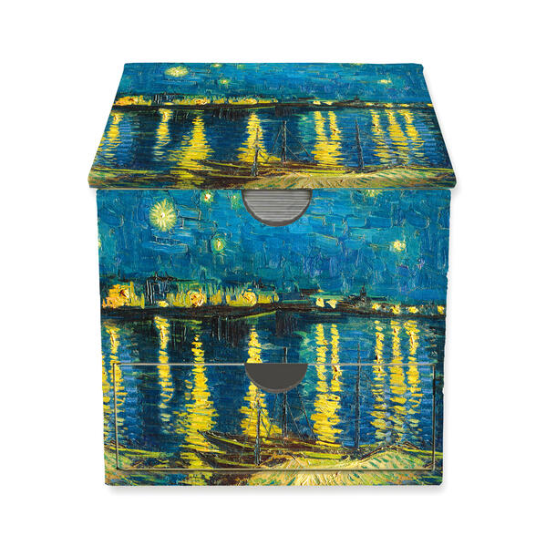 Memo Cube: Vincent van Gogh Sternennacht über der Rhone