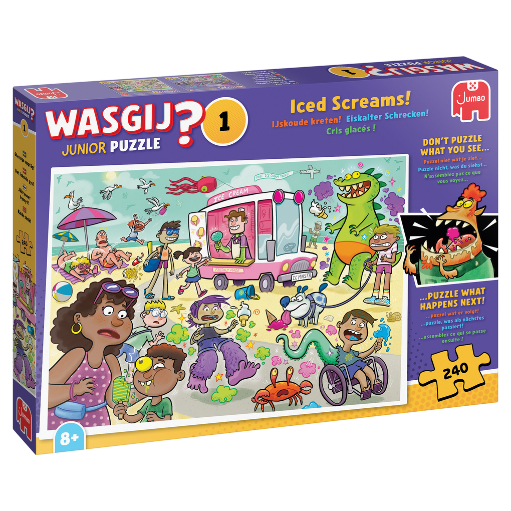 Wasgij Junior 1 - Eiskalter Schrecken! (Puzzle 240 Teile)