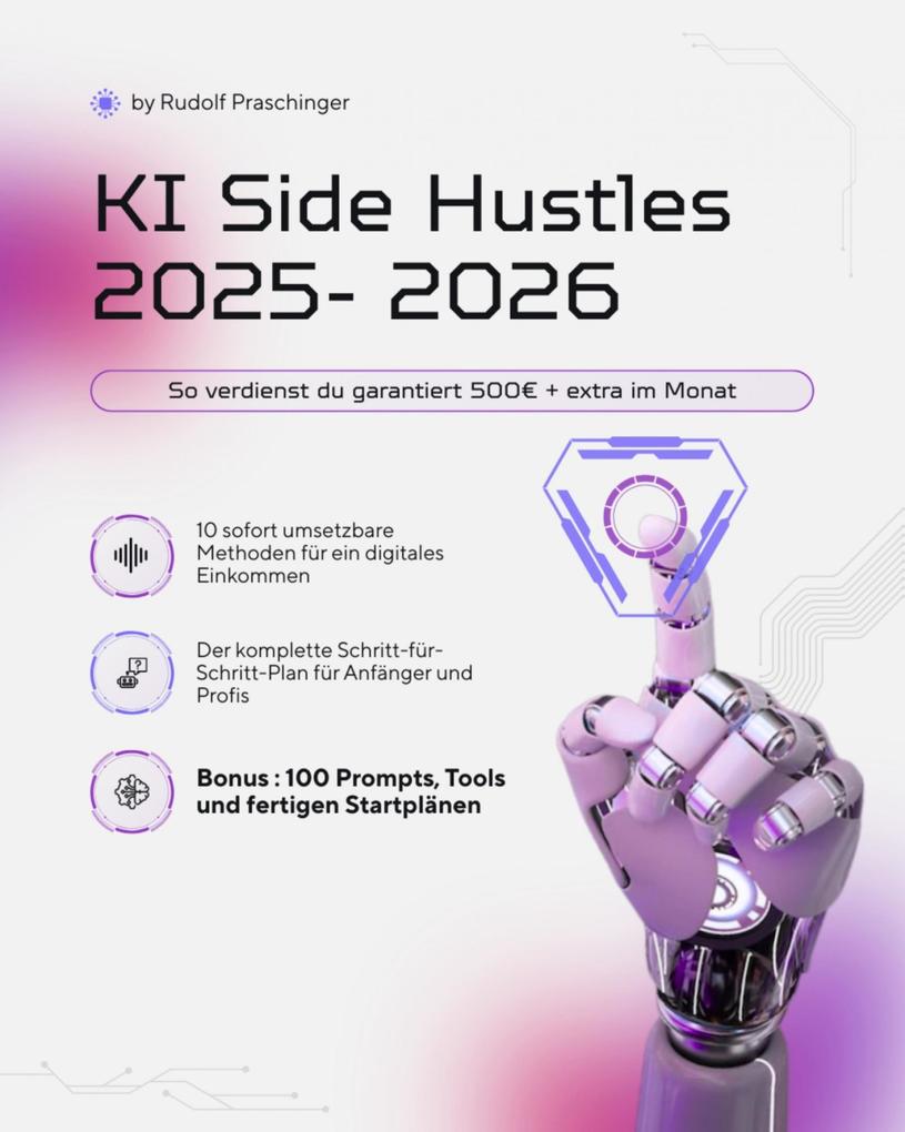 KI Side Hustles 2025- 2026: So verdienst du garantiert 500EUR + extra im Monat