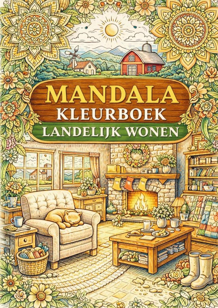 Mandala kleurboek Landelijk wonen