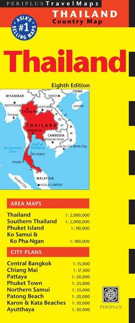 Thailand Travel Map Eighth Edition