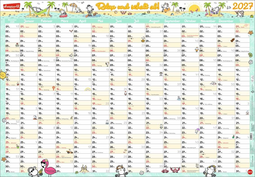 sheepworld Posterplaner 2027