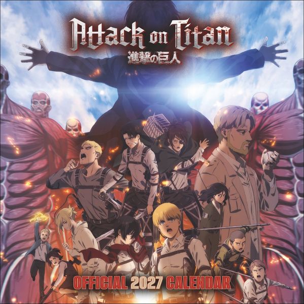 Attack on Titan Broschurkalender 2027