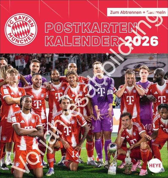 FC Bayern München Postkartenkalender 2027