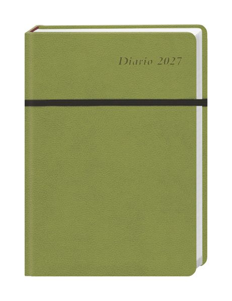 Diario Wochen-Kalenderbuch A6 grün 2027