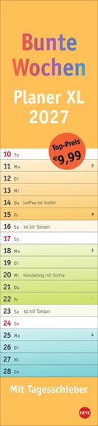 Bunte Wochen Langplaner XL 2027