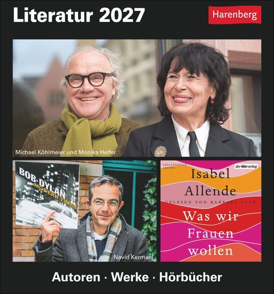 Literatur Tagesabreißkalender 2027 - Kulturkalender - Autoren Werke Hörbücher