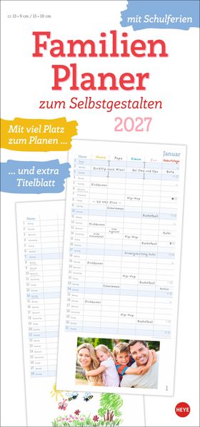 Familienplaner zum Selbstgestalten 2027