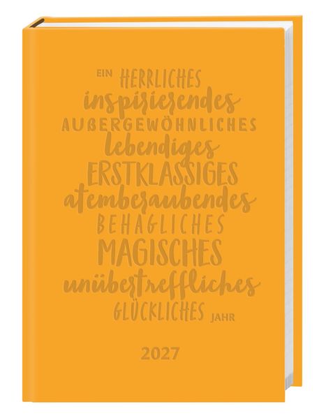 Kalenderbuch A6 gelb 2027