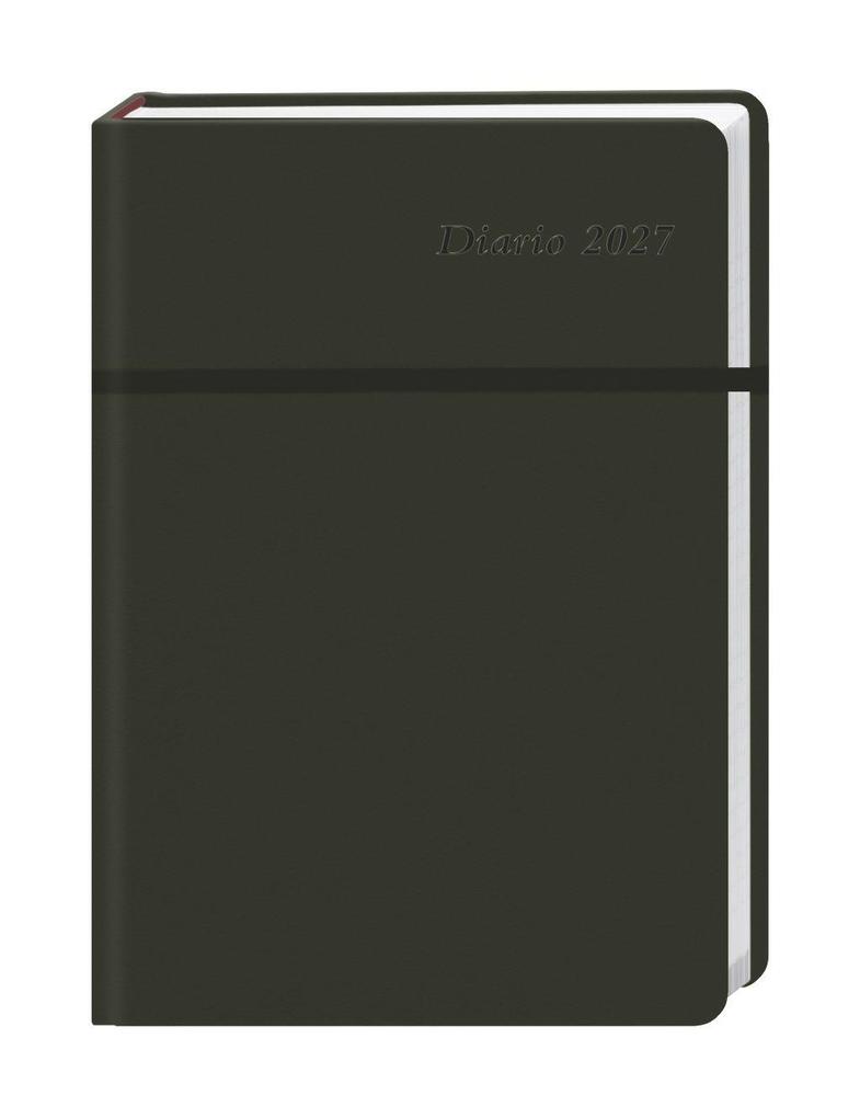 Diario Wochen-Kalenderbuch A6 schwarz 2027