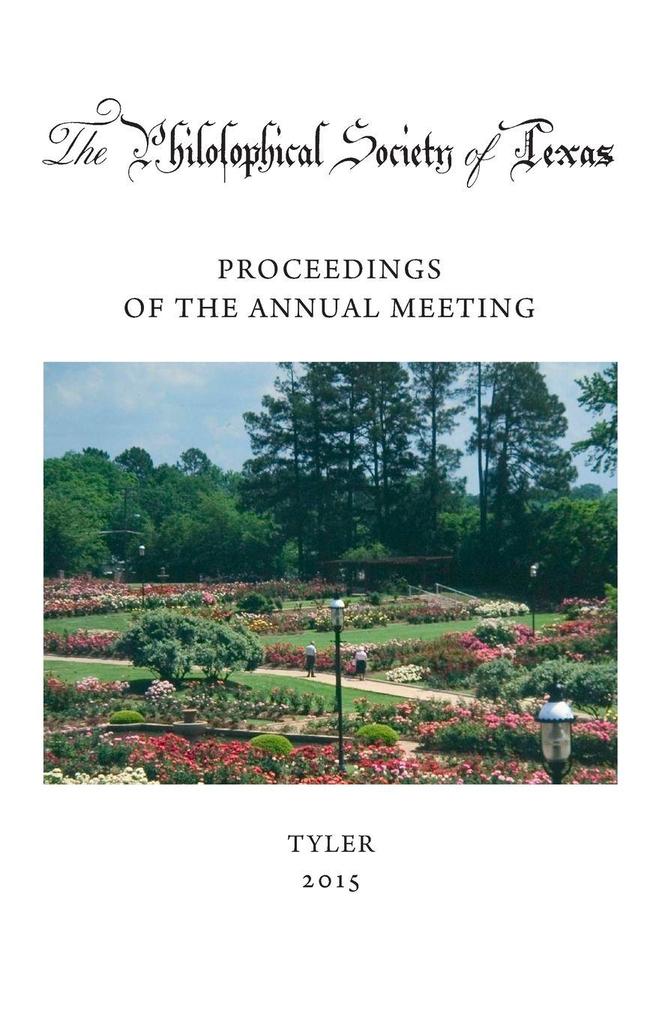 Philosophical Society of Texas Proceedings of the Annual Meeting