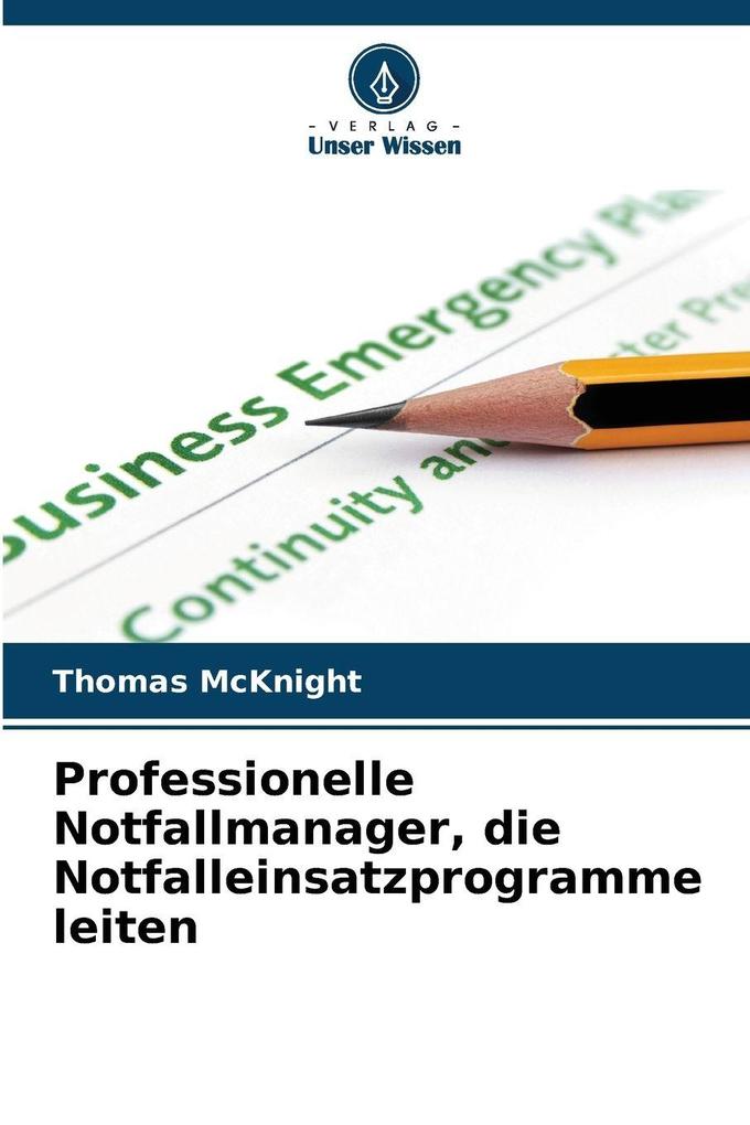 Professionelle Notfallmanager die Notfalleinsatzprogramme leiten