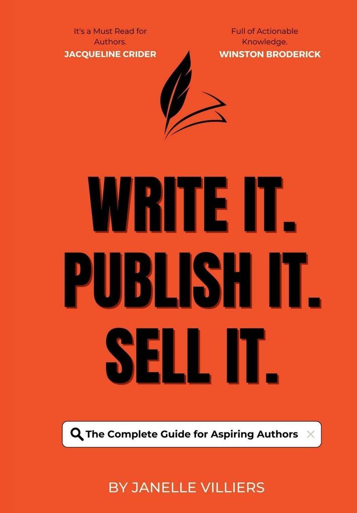 Write It. Publish It. Sell It.